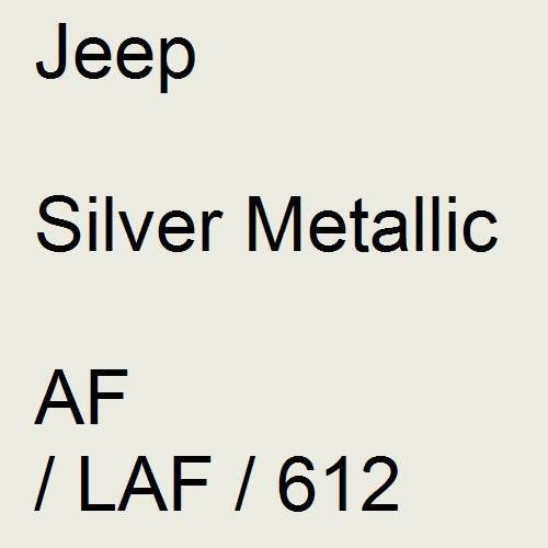Jeep, Silver Metallic, AF / LAF / 612.